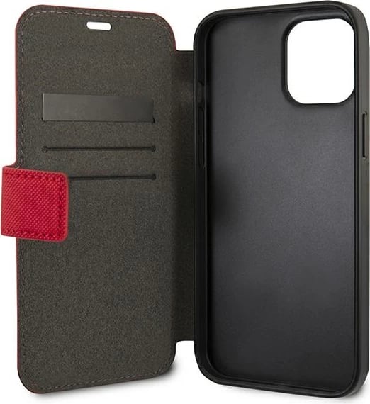 Mbështjellës U.S. Polo Assn. USFLBKP12LPUGFLRE për iPhone 12 Pro Max 6.7", Polo Embroidery, i kuq