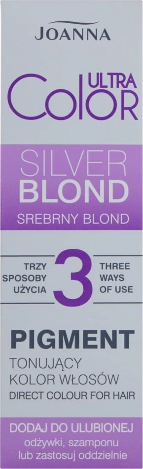 Pigment për flokë Joanna Ultra Color Silver Blonde 100ml për femra