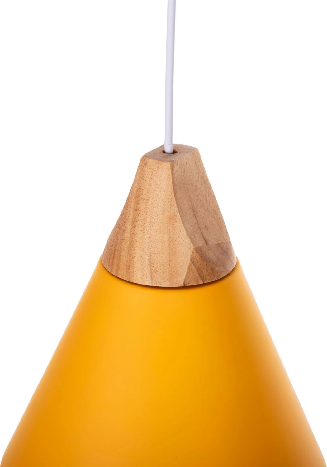 Llampë varëse tavani, kapak metalik i verdhë, FH4146, Φ25x125H cm Llampë varëse tavani, kapak metalik i verdhë, FH4146, Φ25x125H cm