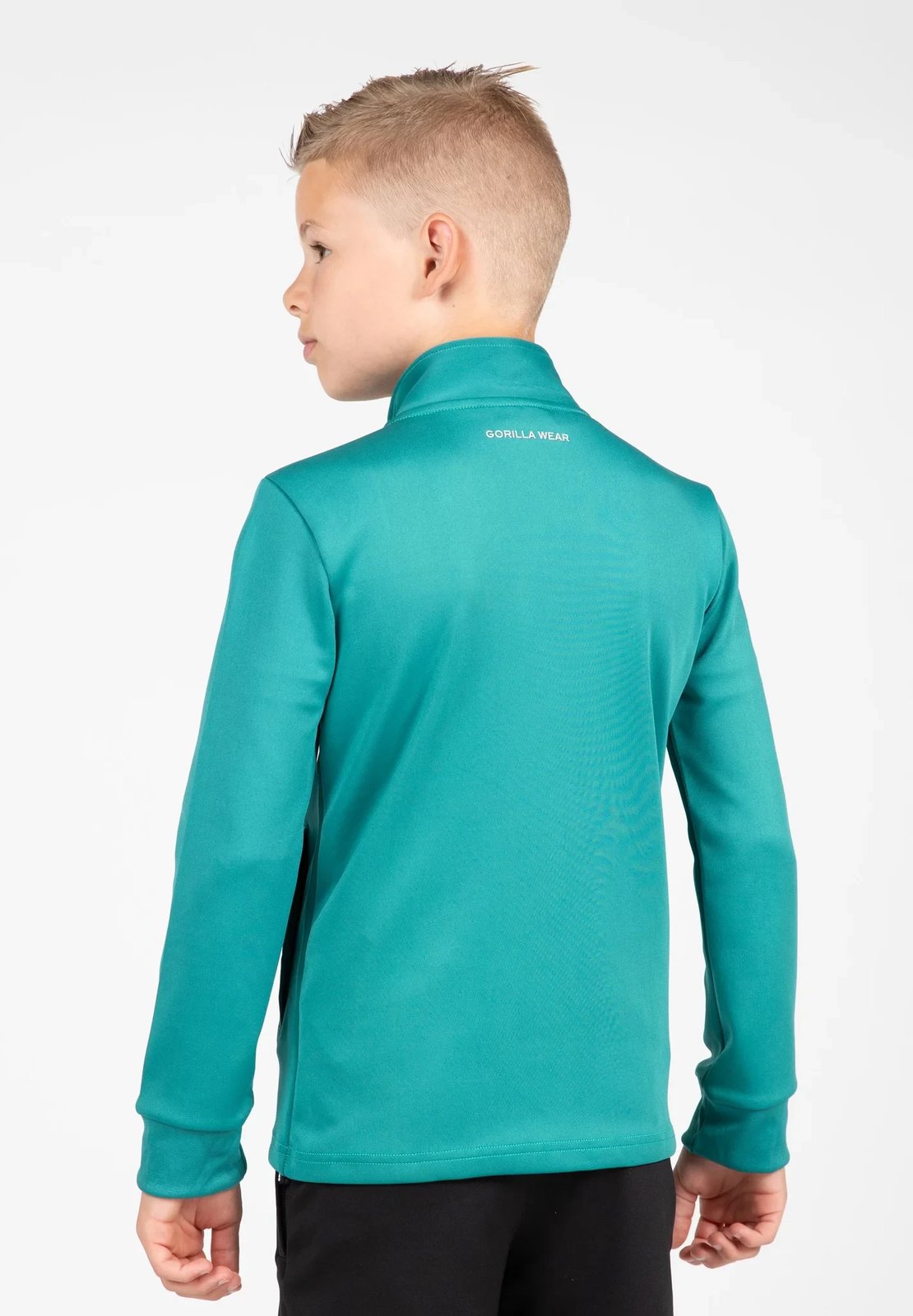 Vernon Kids Track Jacket - Teal Green