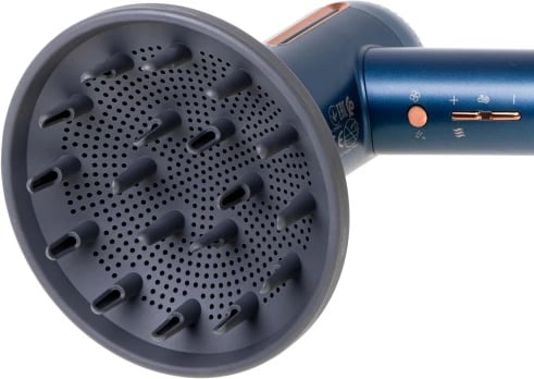 Tharëse flokësh, Adler, AD 2271 Superspeed, motor brushless 110,000 RPM, 1500W, 3 shpejtësi ajri, 6 temperatura, jonizim, ekran LED, me koncentrator magnetik, difuzor magnetik dhe çantë udhëtimi, blu