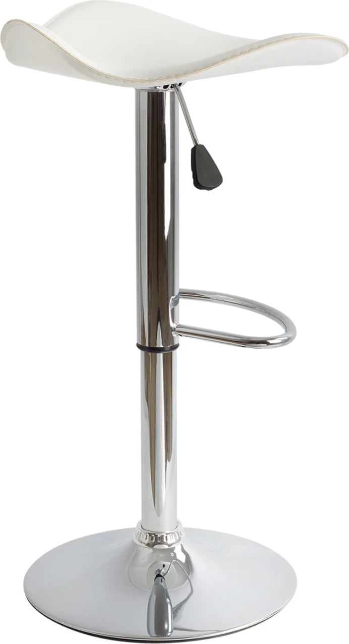 Karrige për bar FH201.02, e bardhë PU me ngritje gazi 45χ45χ82, set prej 2 copë