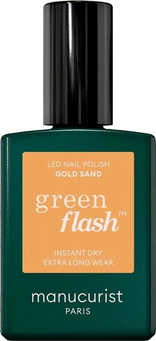 Llak për thonj për femra Manucurist Green Flash Gold Sand 15ml