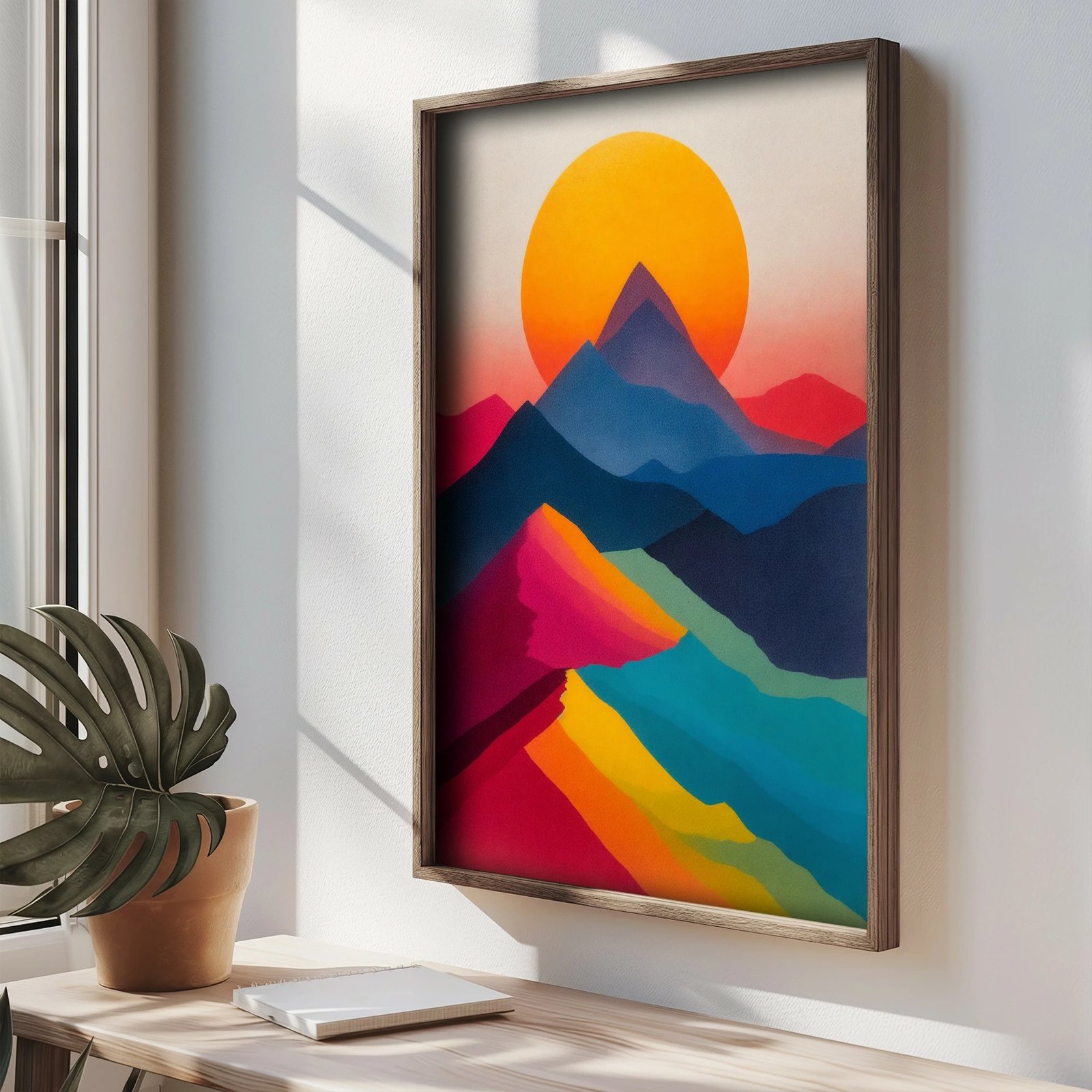 Pikturë dekorative me kornizë, MDF, shumëngjyrëshe, Wallity, TUN092-L, 35x47x2 cm