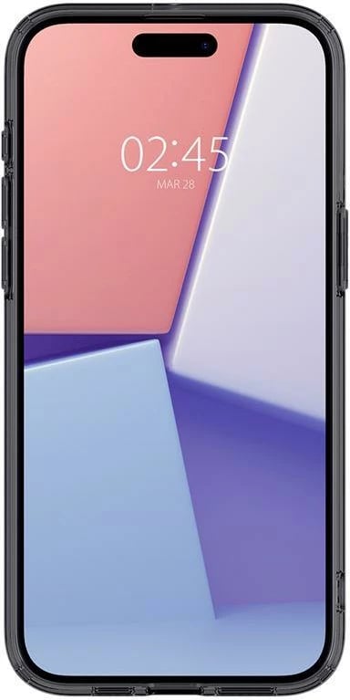 Mbështjellës Spigen Ultra Hybrid Mag për iPhone 15 Pro, MagSafe, Zero One, Transparent/Gri