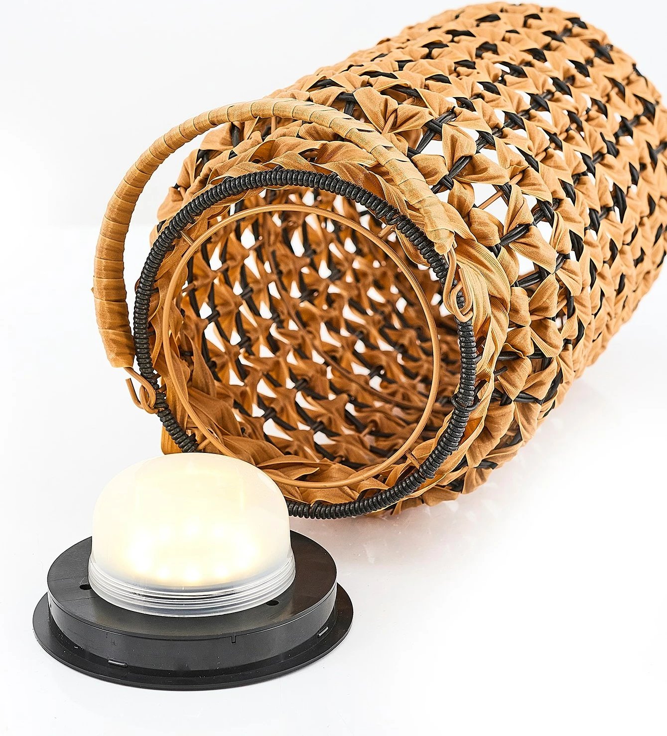 Llambë dyshemeje Opviq, ngjyrë lisi dhe e zezë, 4457-S06