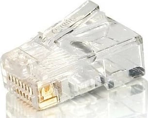 Plug RJ45 Equip Cat5e, transparent, 100 copë