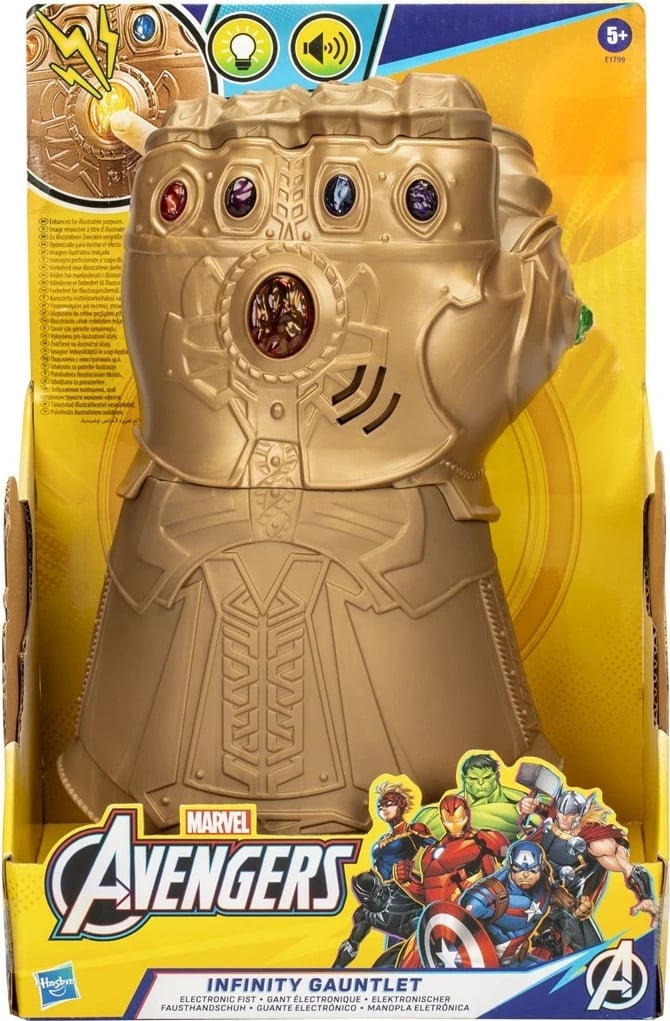 Lodër elektronike Hasbro Marvel Avengers Infinity Gauntlet, për fëmijë, Shumëngjyrëshe