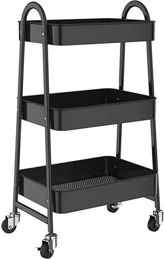 Karrocë magazinimi nextdeco 18874-09 me 3 ndarje, E bardhë Karrocë magazinimi nextdeco 18874-09 me 3 ndarje, E bardhë