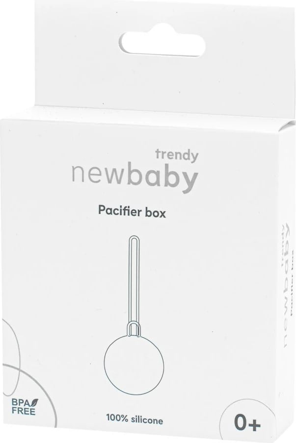 Mbajtëse biberoni, New Baby, silikon BPA-free, me dorezë varëse, bezhë