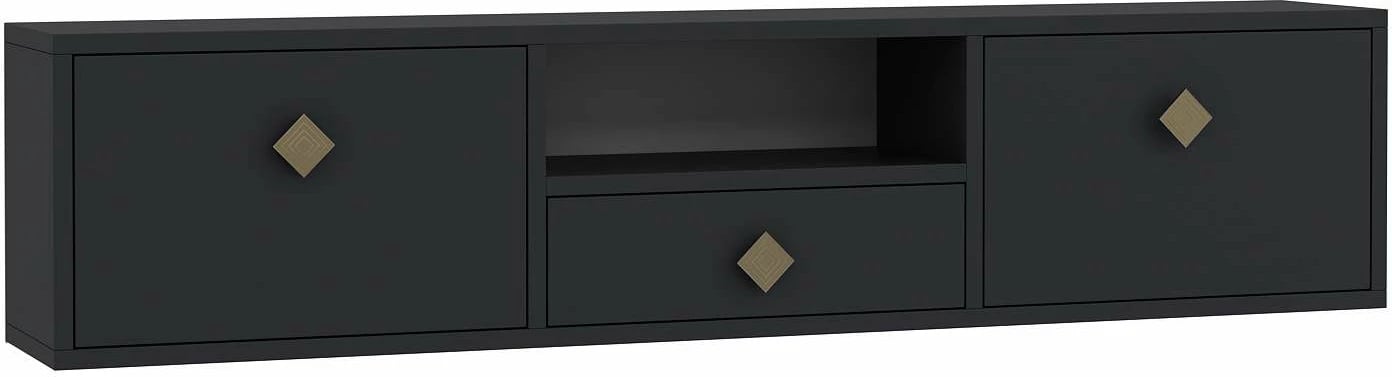 Komodë TV Skye Decor, anthracite, gold, 1305-DROP-1