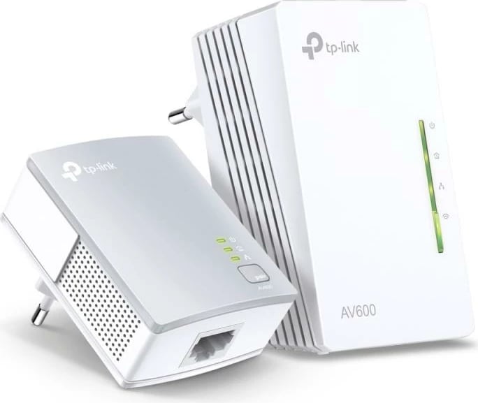 Kit powerline Wi‑Fi, TP-Link TL-WPA4220KIT, AV500, 2 porta LAN, 300Mbps Wi‑Fi, starter kit