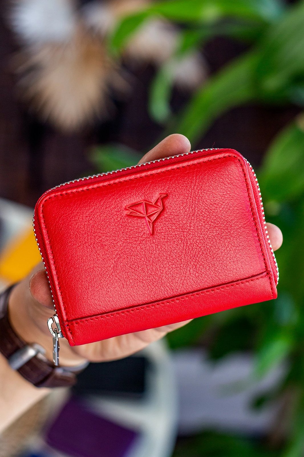 Portofol unisex Zoozie Bags, ngjyrë e kuqe, Sydney