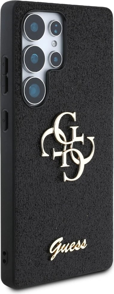Mbështjellës Guess Fixed Glitter Big 4G Metal Logo për Samsung Galaxy S25 Ultra, i zi Mbështjellës Guess Fixed Glitter Big 4G Metal Logo për Samsung Galaxy S25 Ultra, i zi