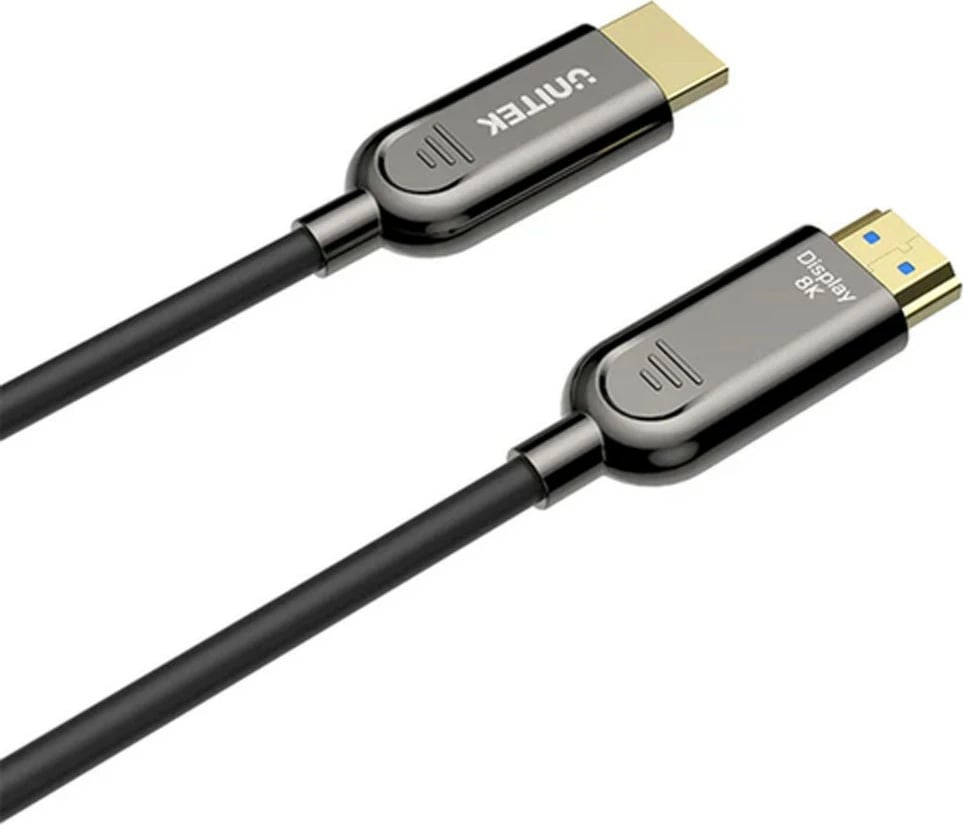 Kabllo HDMI optike Unitek C11085GY03-5M, 8K 120Hz, 5m, e zezë