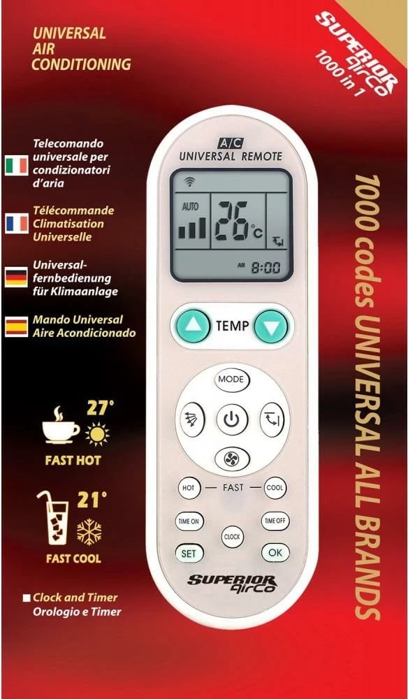 Telekomandë universale Superior Electronics AirCo Simply