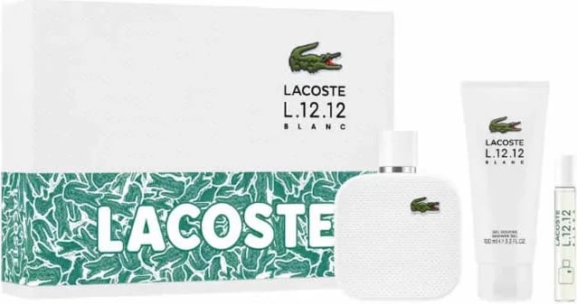 Eau de Toilette set për meshkuj Lacoste L.12.12 Blanc 100ml 3 copë