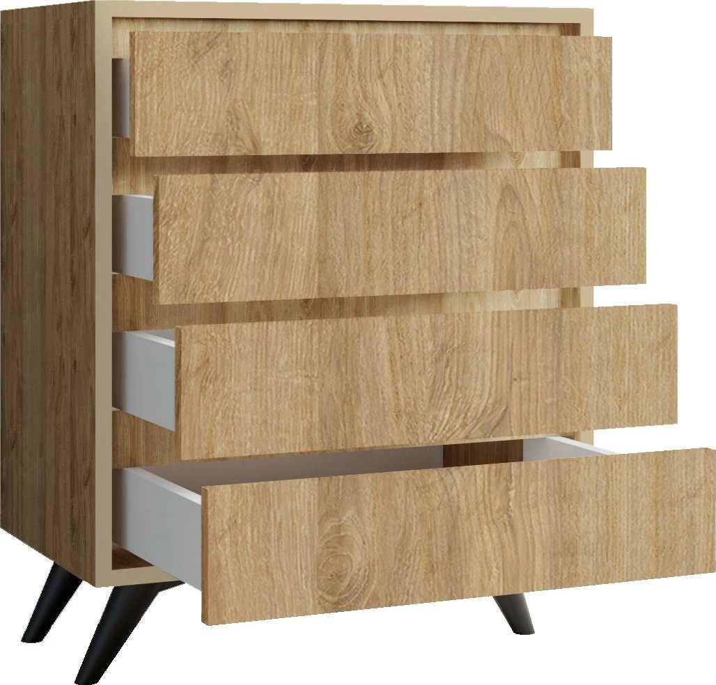 Komodë Hanah Home, Suvera, ngjyrë lisi