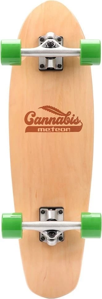 Skateboard Meteor 22595, ngjyrë jeshile-kafe-portokalli