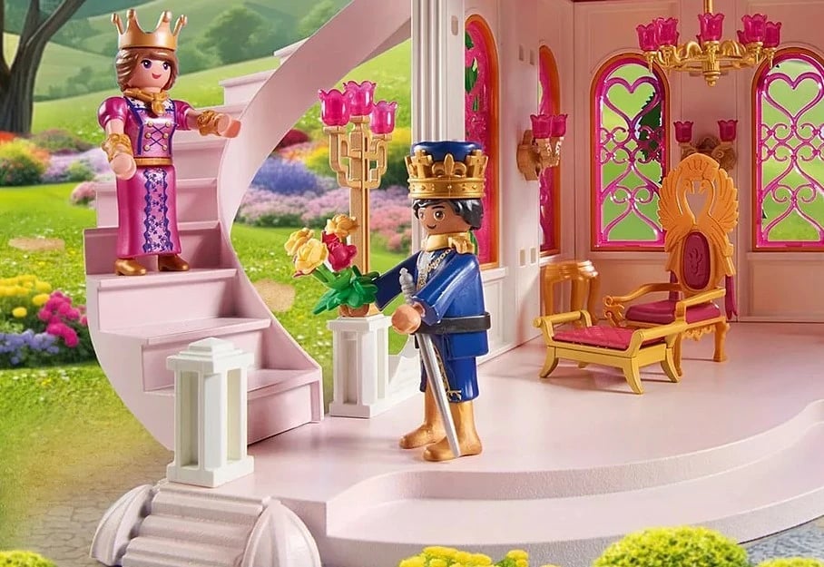 Set lodrash Playmobil Princess Magic Castle 71845 me figura mbretërore, 422 pjesë