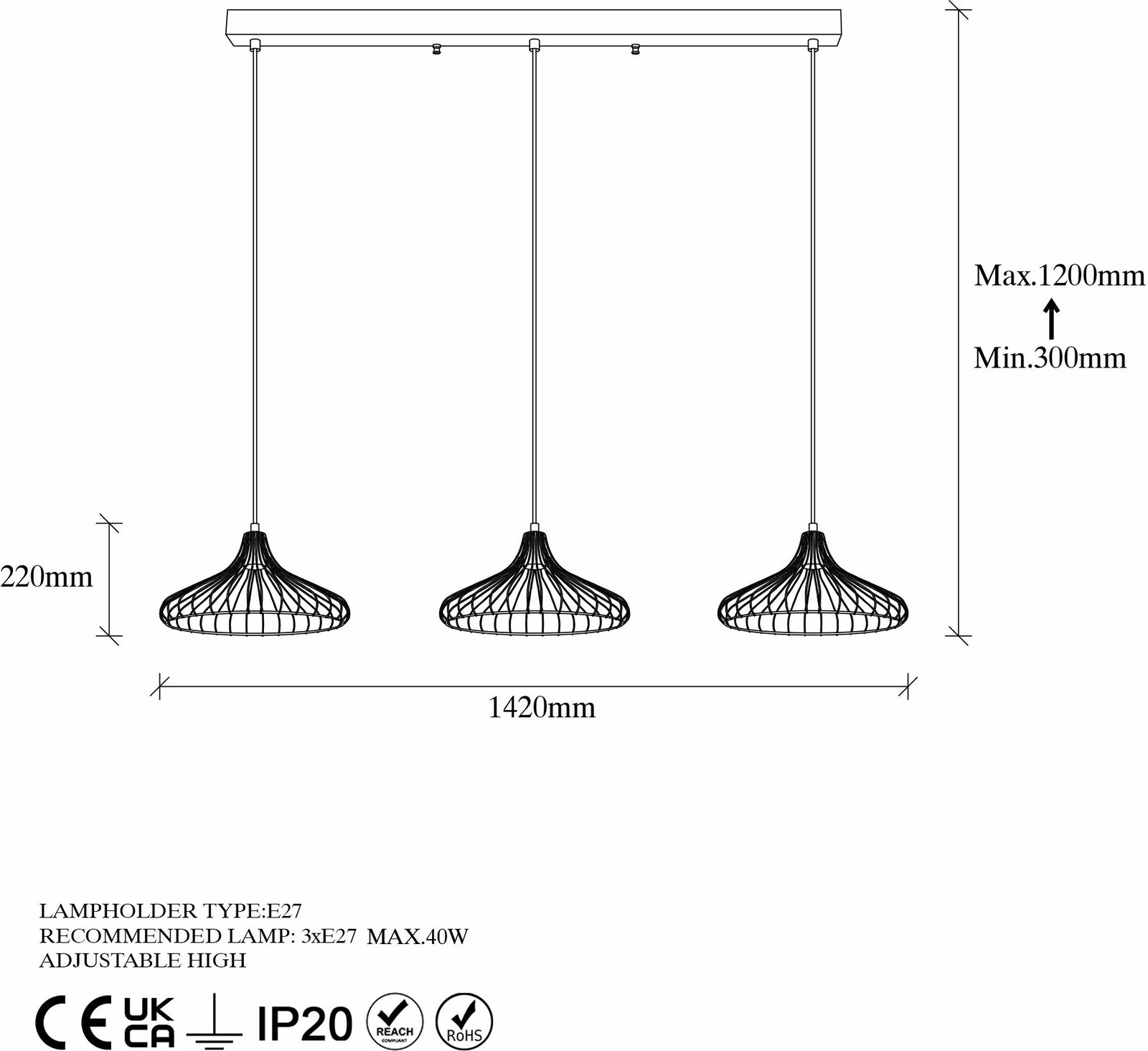 Llambë tavani Opviq, Depay - 11256, ngjyrë ari