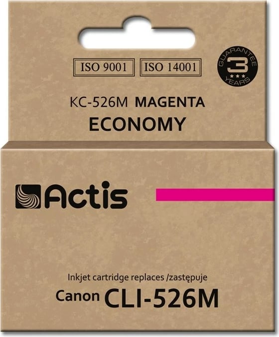 Ngjyrë zëvendësuese Actis KC-526M ink për Canon CLI-526M, 10ml, vjollcë