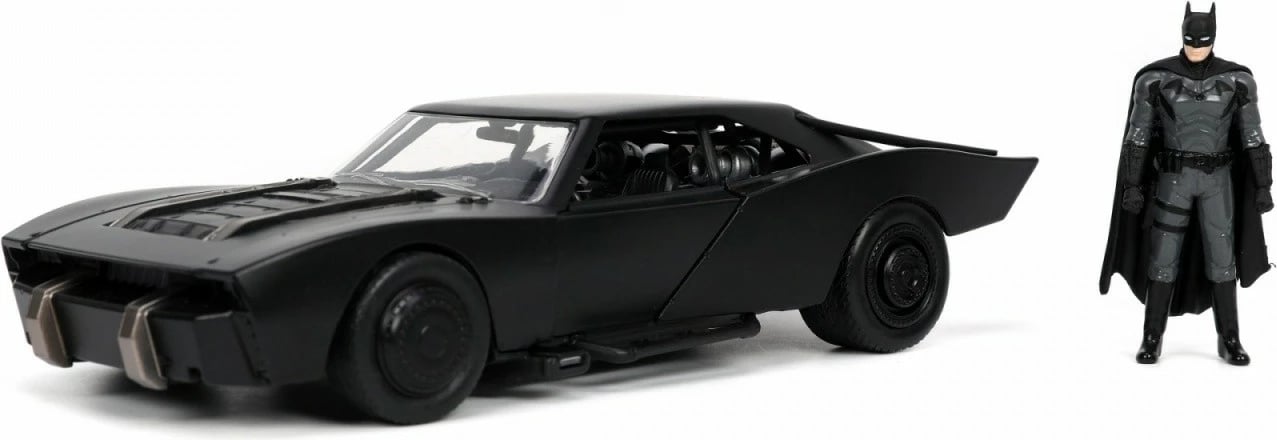Vetura koleksionuese Jada Toys Batman Batmobile 1:24 me figurë Batman, e zezë