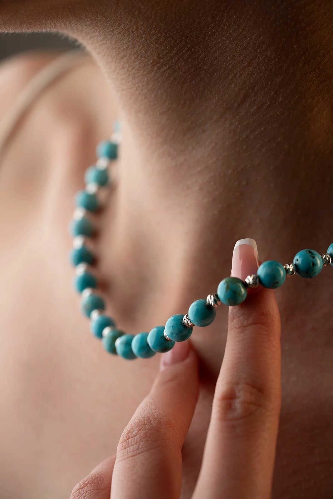 Varëse argjendi, gur natyral turquoise, Jumeon, NRZ1000409