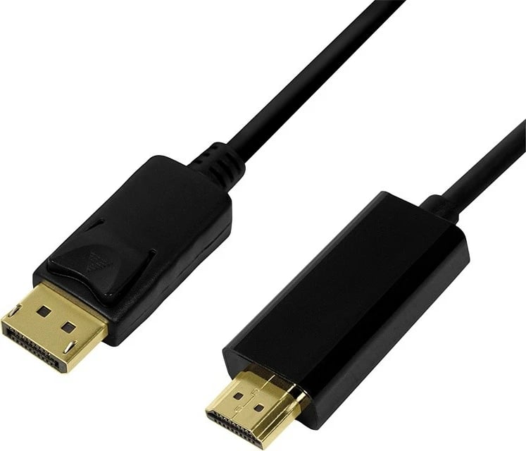 Kabllo LogiLink DisplayPort në HDMI, 5m, e zezë