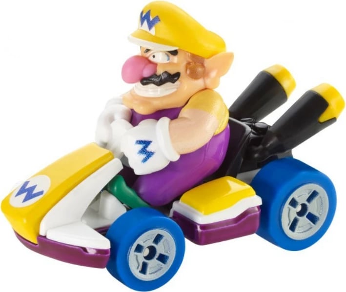 Makina lodër Hot Wheels Mario Kart Wario Standard Kart, shumëngjyrëshe