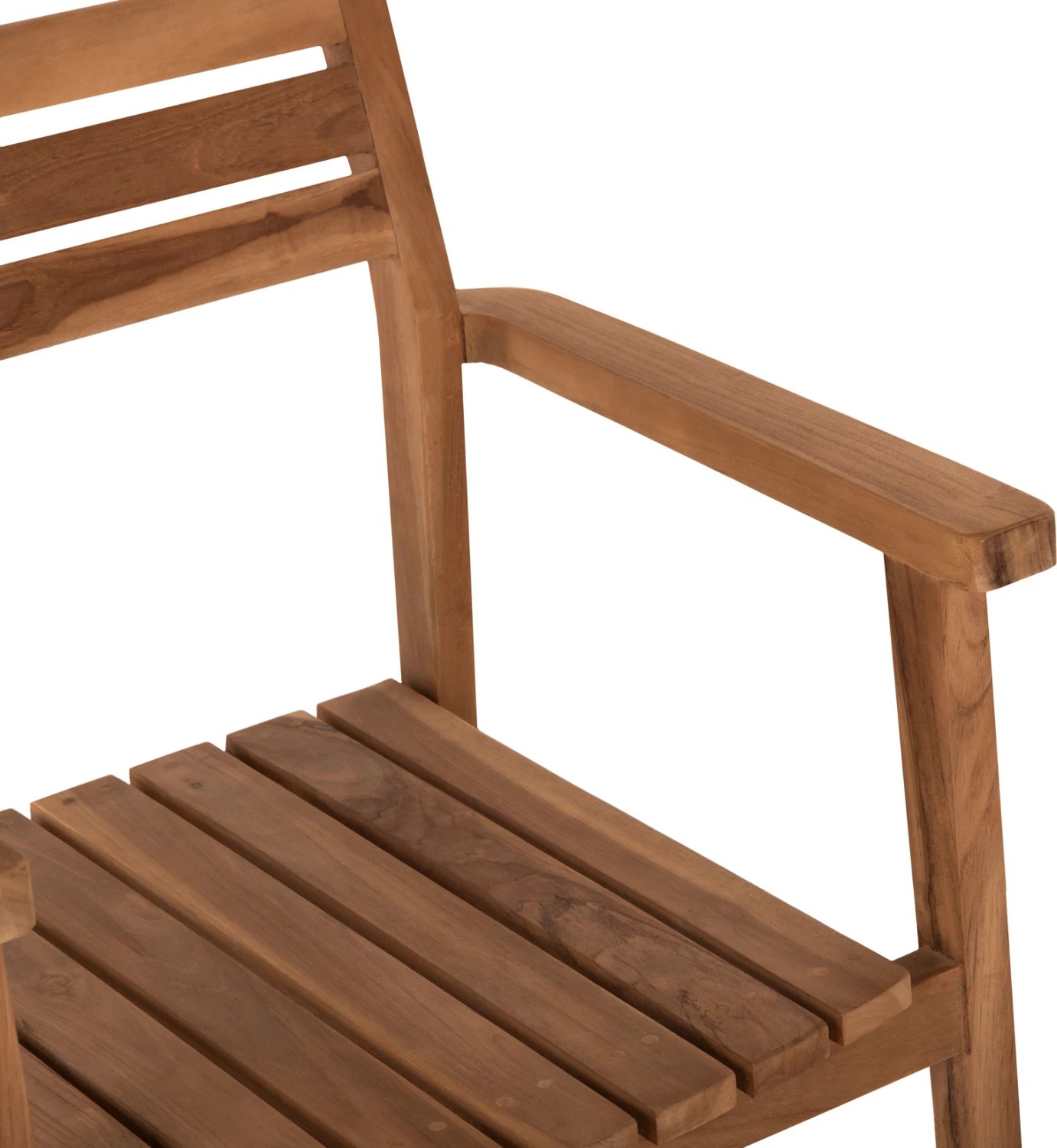 Karrige ERIETTA FH9534 dru TEAK ngjyrë natyrale e grumbullueshme 60x54x87Hcm