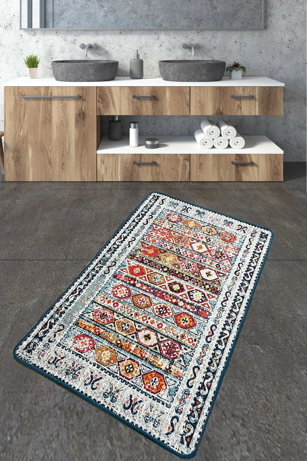 Tapet banje Mijölnir, shumëngjyrësh, Weref, 70x120cm