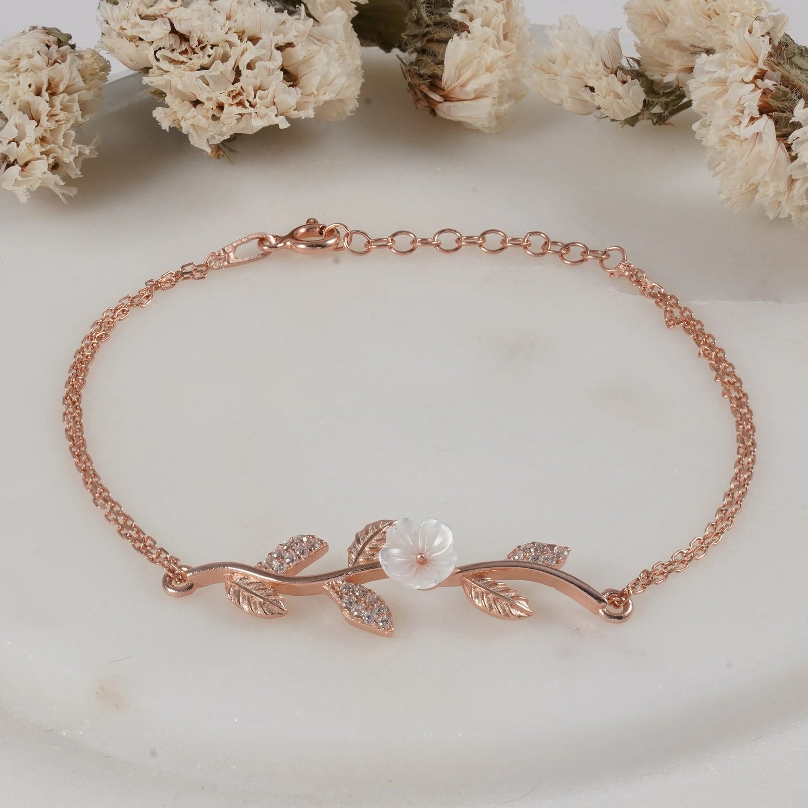 Byzylyk argjendi Jumeon, ngjyrë rozë e artë, NRZ99690