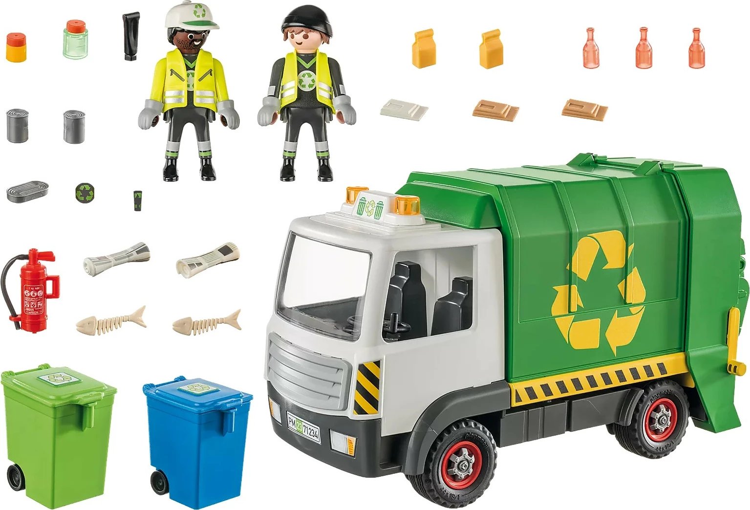Set lodrash Playmobil City Action Recycling Truck 71234, 61 pjesë