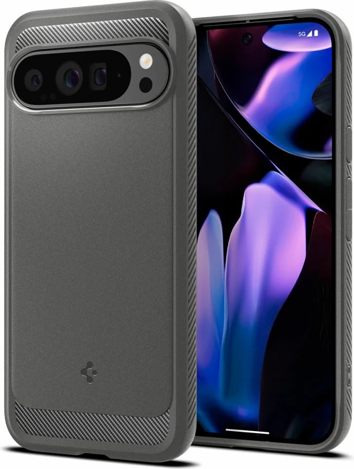 Mbështjellës Spigen Rugged Armor për Google Pixel 9 Pro XL, Gri