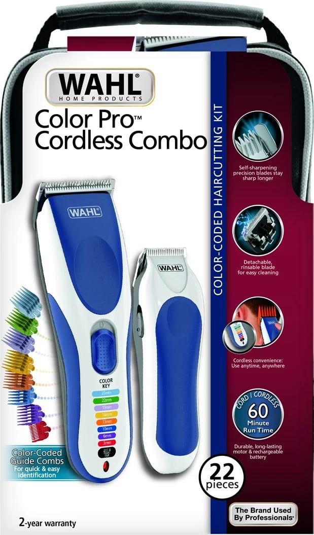 Makine qethëse Wahl 09649-916, Blu, Bardhë