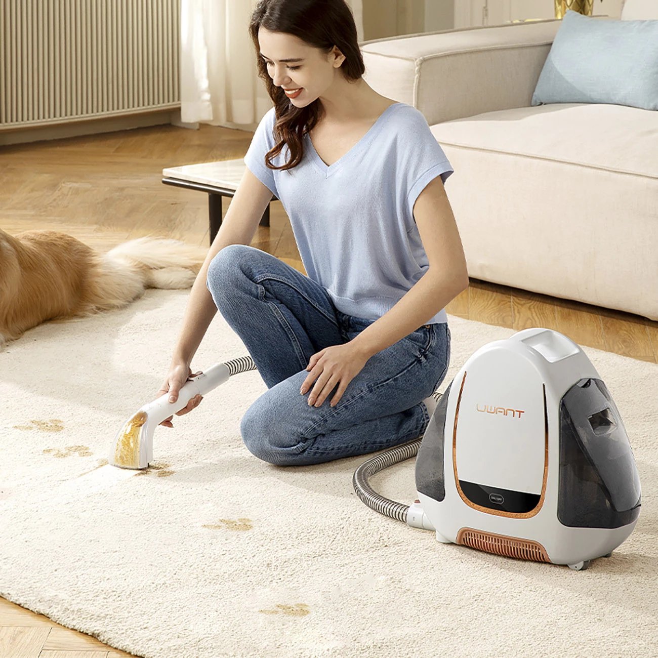 Pastrues me vakum dhe larje UWANT B100-S, 12000Pa, 450W, i bardhë