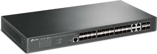 Switch i menaxhuar TP-LINK SG3428XF, 24xSFP, 4xSFP+, për rack, i zi
