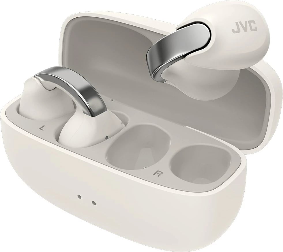 Kufje JVC HA-NP1TW, TWS earcuff, open-back, të bardha
