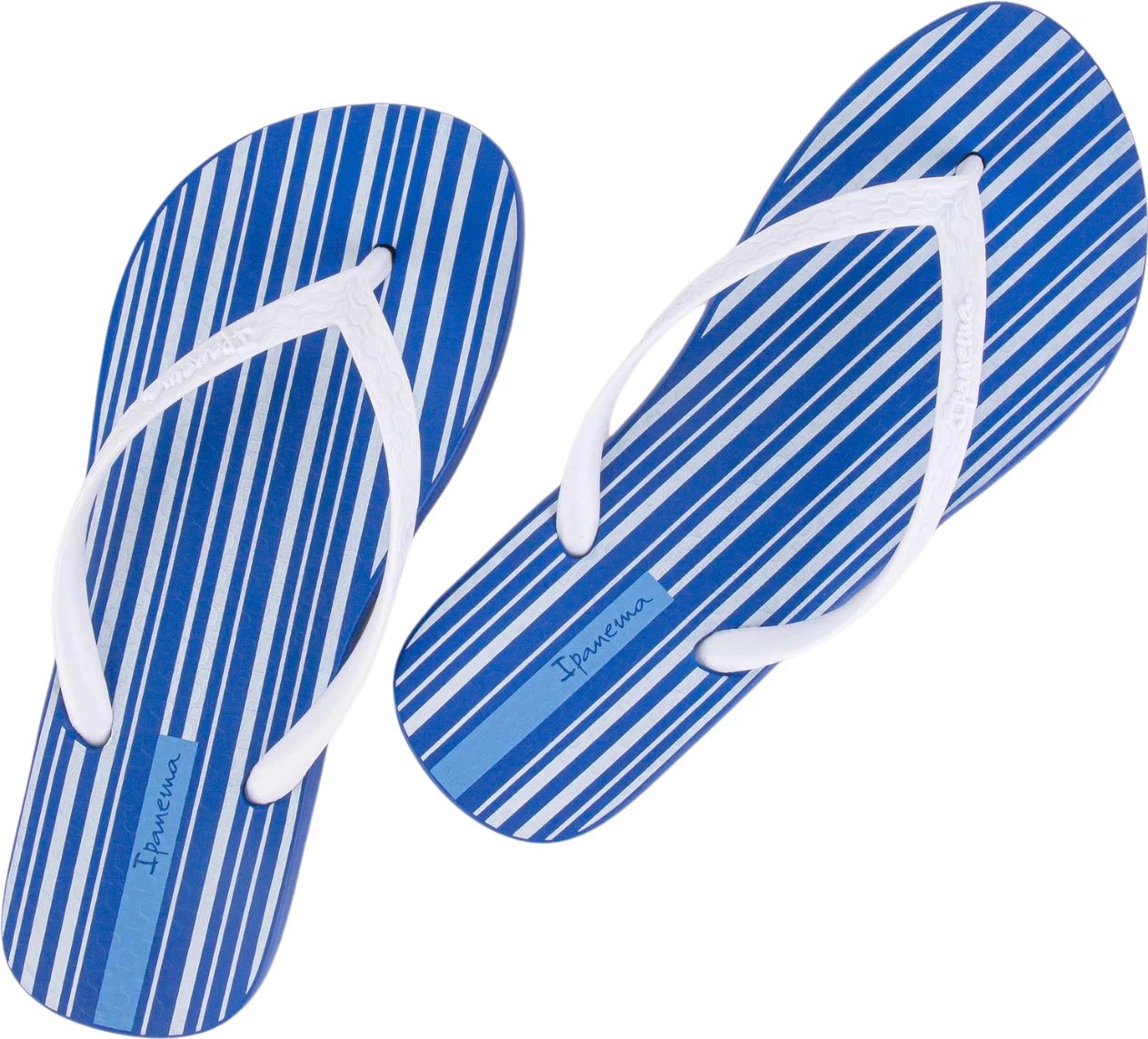 Flip-flop për femra Ipanema, blu-bardhë