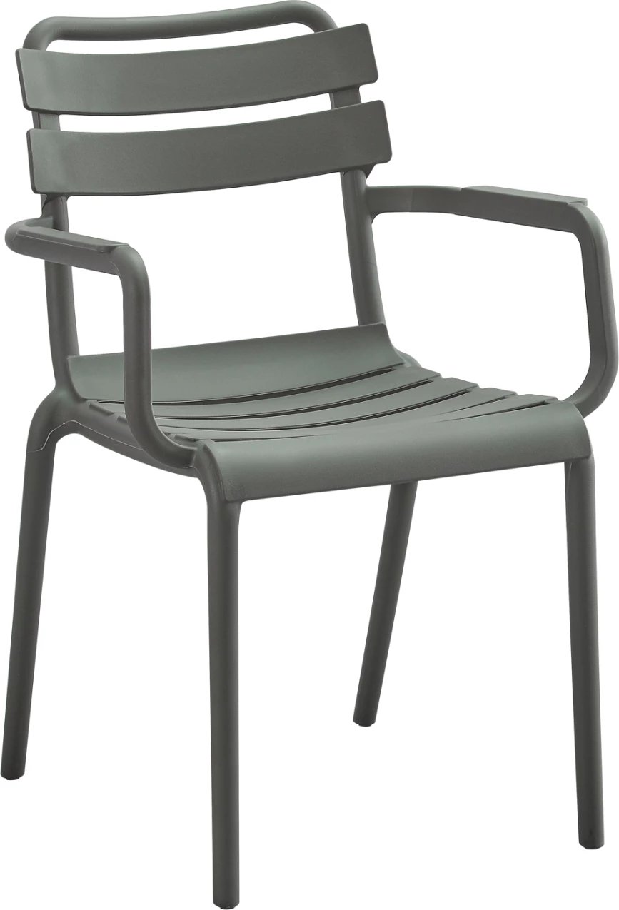 Karrige me krahë polipropileni PHILLY FH6123.04, ngjyrë ulliri, 58,5x49x83,5Hcm