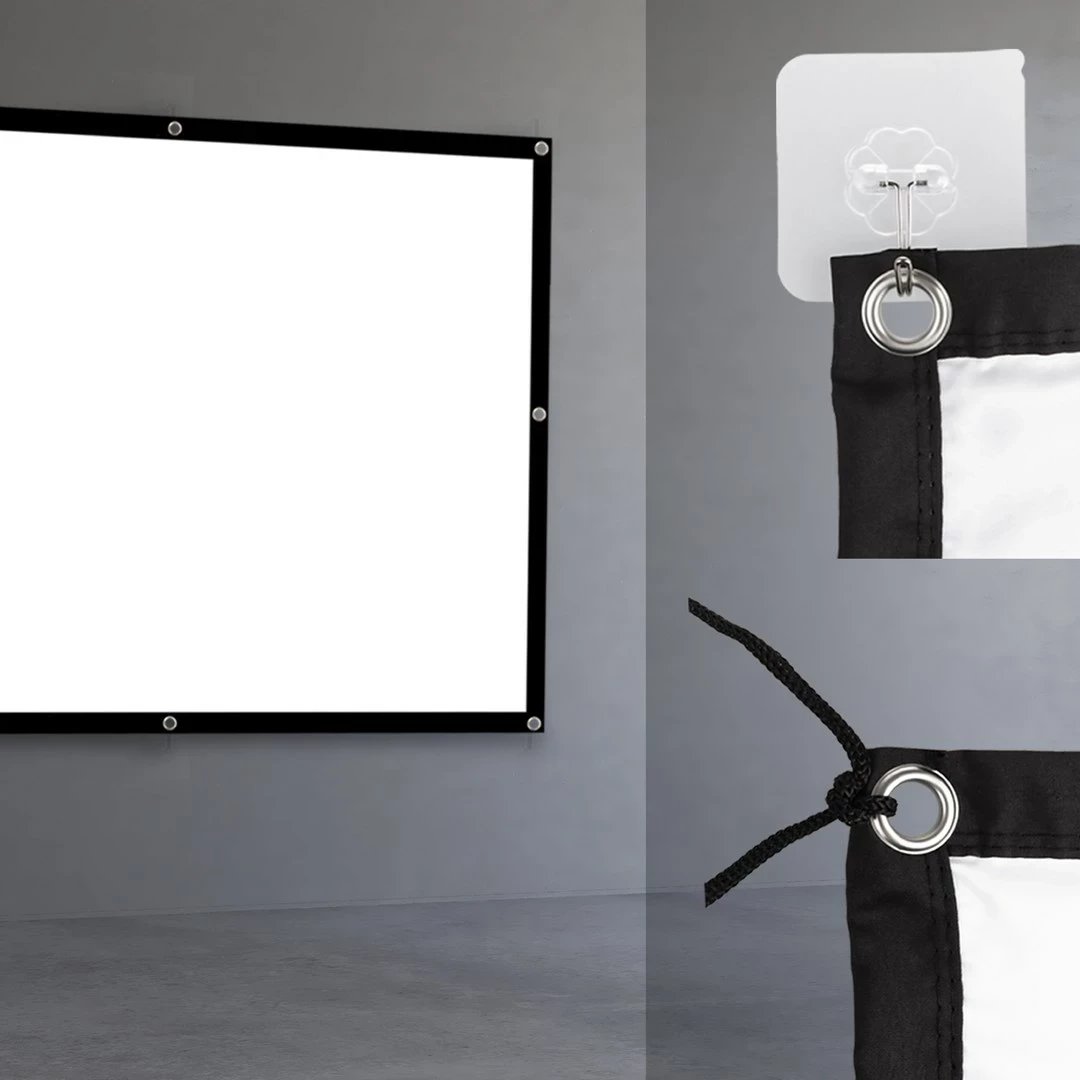 Ekran projekcioni Maclean MC-169, 120", 240x180cm, 4:3, poliester, me grepa tensionues