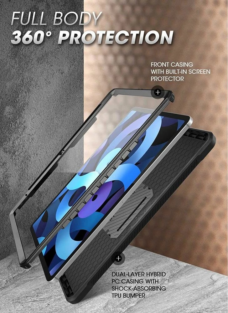 Mbështjellës Supcase Unicorn Beetle Pro për iPad 10.9" (2022), i zi