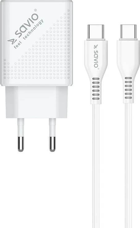 Kabllo karkuese Savio LA-05, USB 3.0, Type A, 18W, 1m, e bardhë