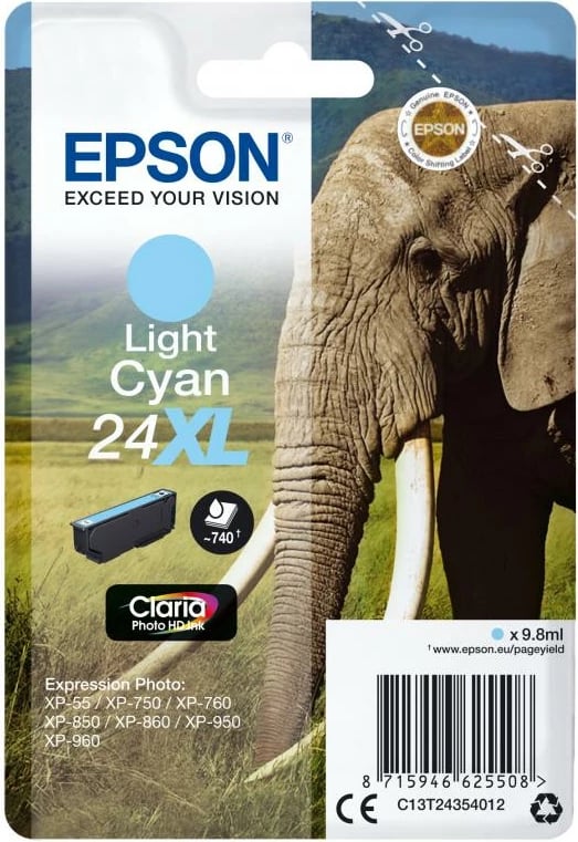 Patron boje, Epson, 24XL C13T24354012, XL, Light Cyan