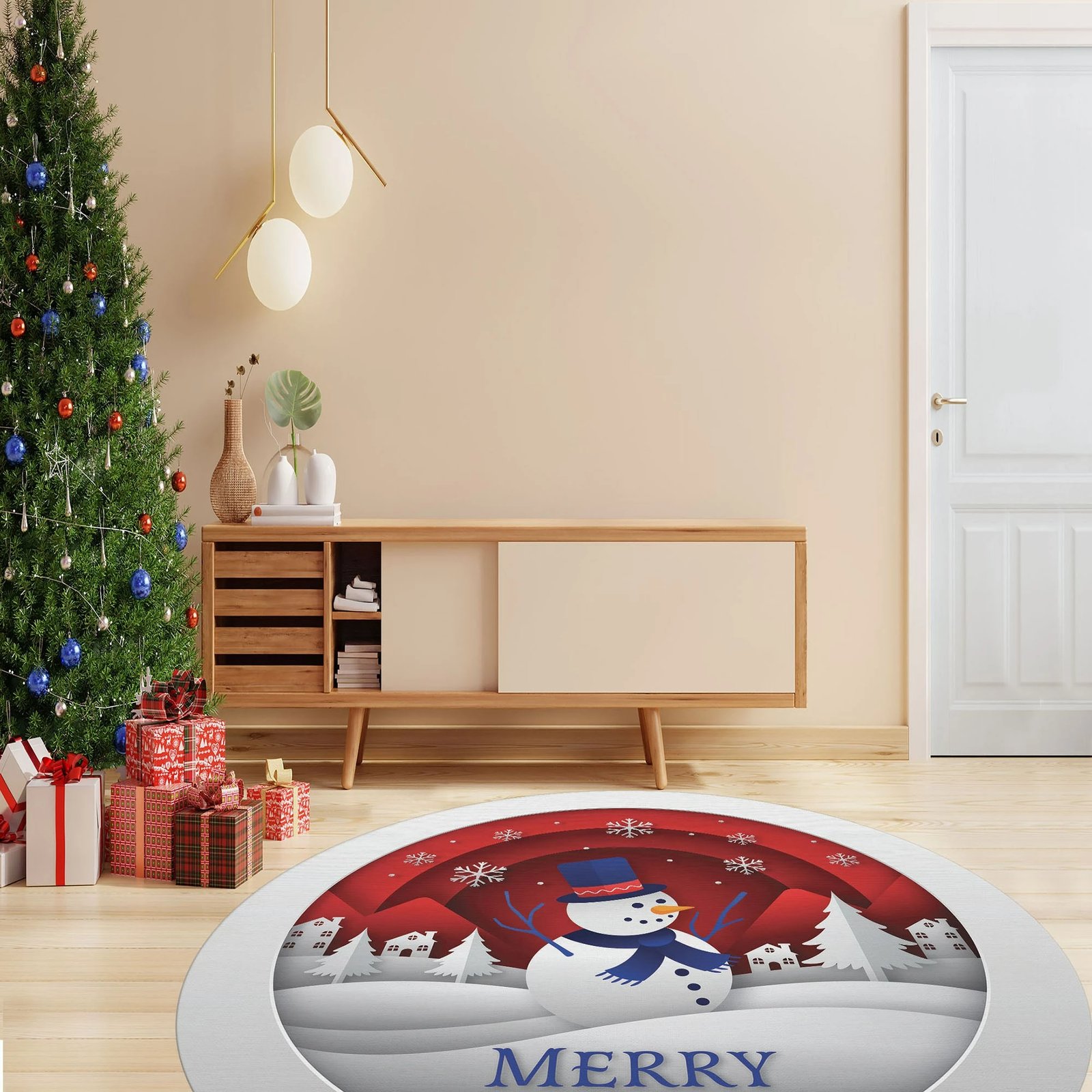 Qilim dekorativ, shumëngjyrësh, 110 cm, Conceptum Hypnose, Woopamuk446