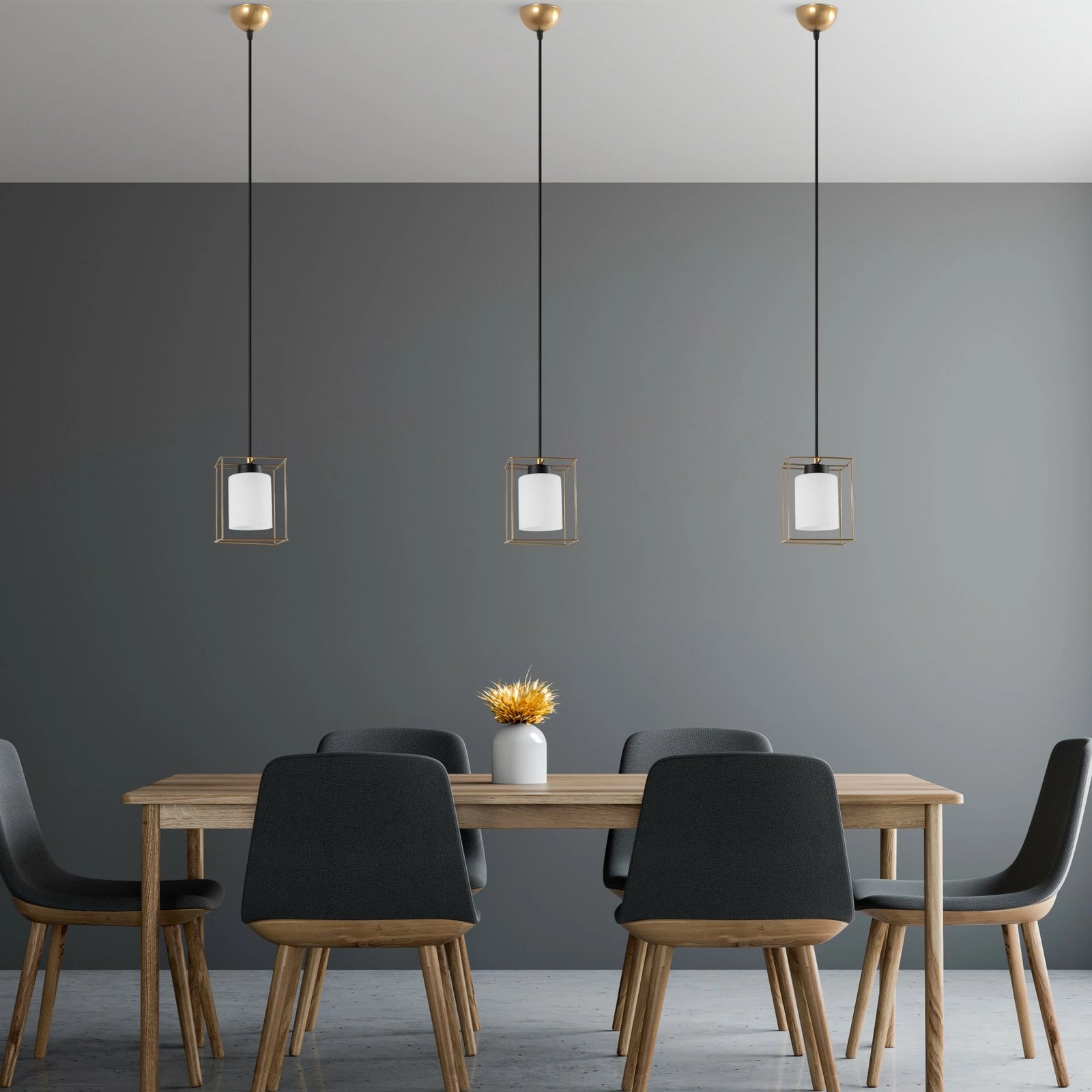 Llambë tavani Opviq Swank - 702 - 6, ngjyrë ari