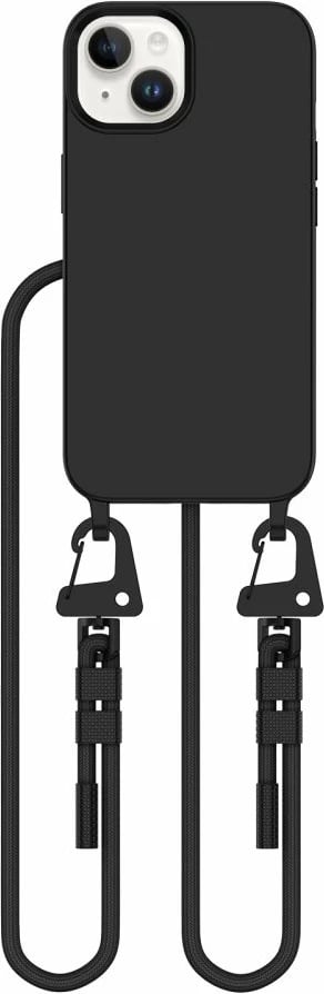 Mbështjellës Tech-Protect Magnecklace për iPhone 14/14 Plus, MagSafe, i zi, me litar