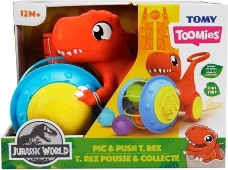 Lodër TOMY Toomies T-Rex mbledhës topash, për fëmijë 12M+, Shumëngjyrësh