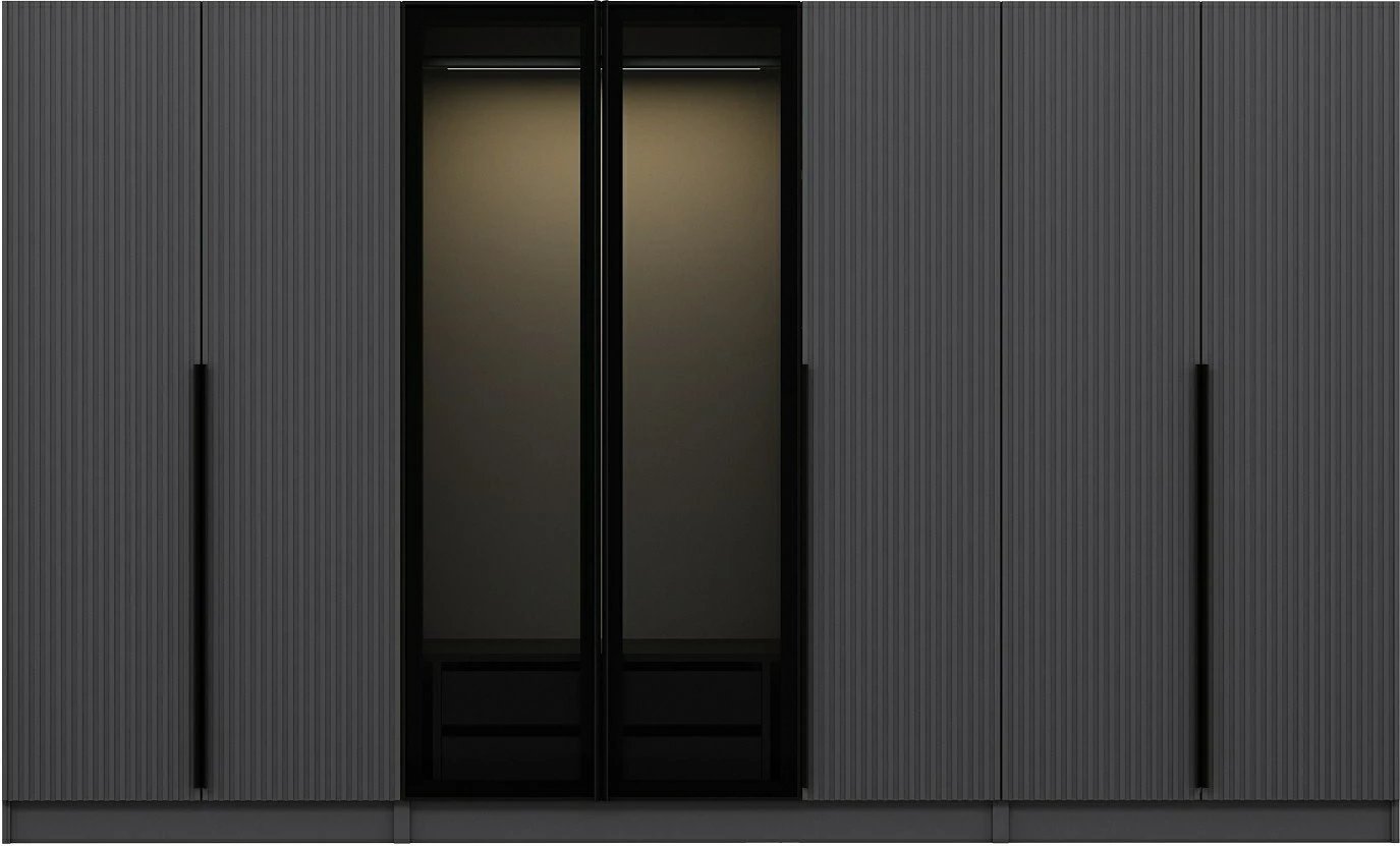 Dollap Skye Decor, Kale Plus, ngjyrë fume, 315x210x52cm